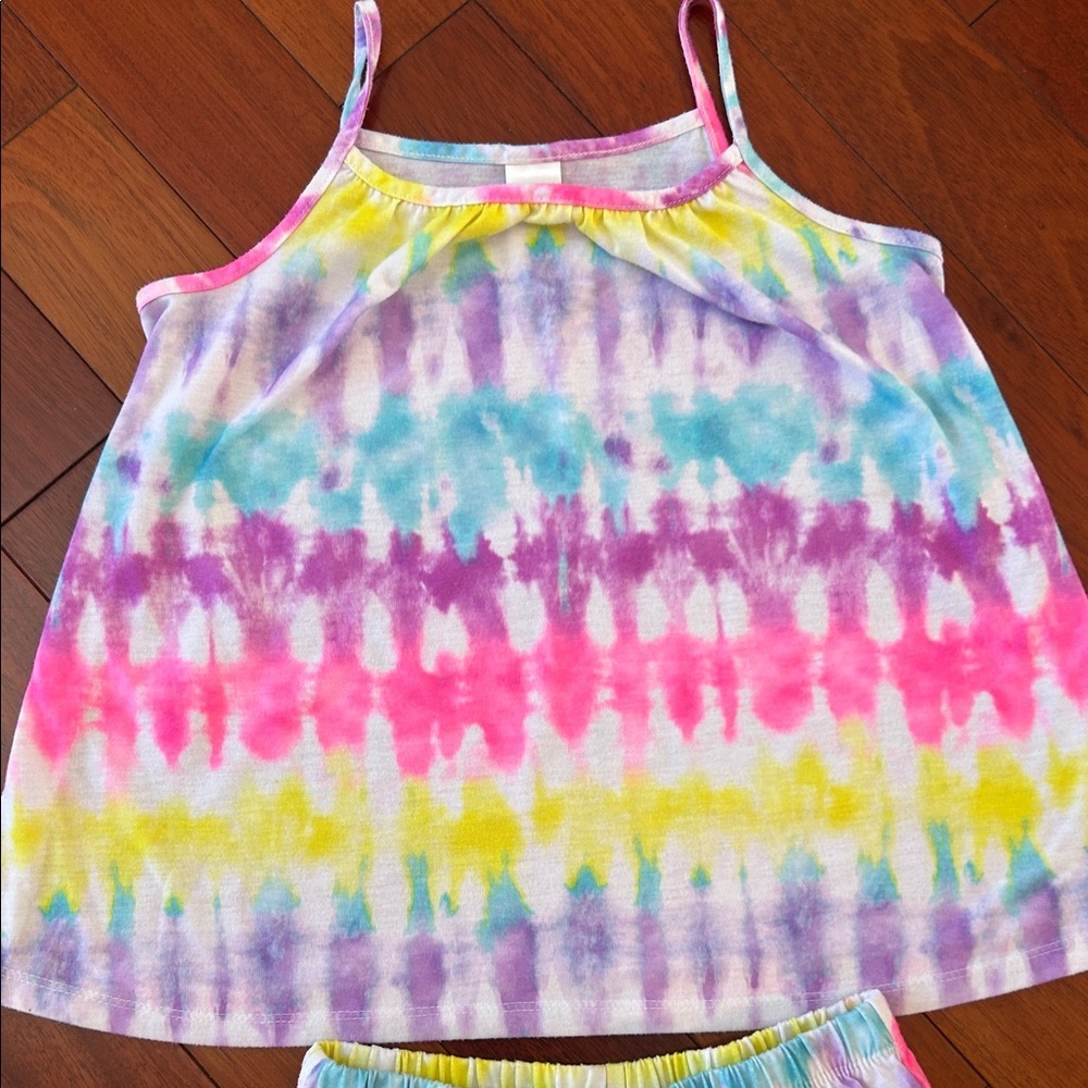 Cat & Jack Flamingo and Sunburst Tank Top and Shorts Set - Picture 10 of 16